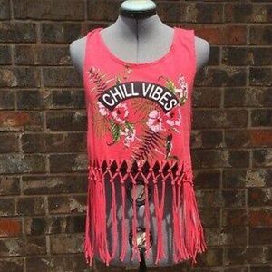 Pink Chill Vibes Crop Top